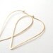 drop hoops rose yellow gold or sterling