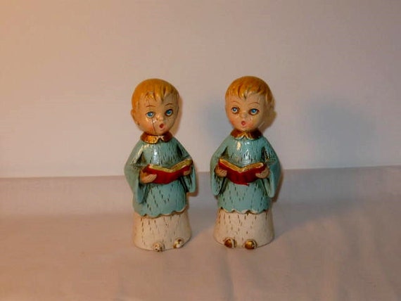 Items similar to Vintage 2 Choir Boy Figurines made in Japan on Etsy