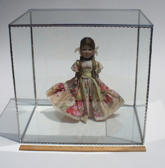 Glass Display Case 12 length x 8 width x 12 height for Doll