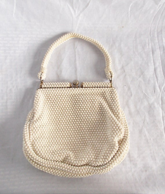 vintage white purse