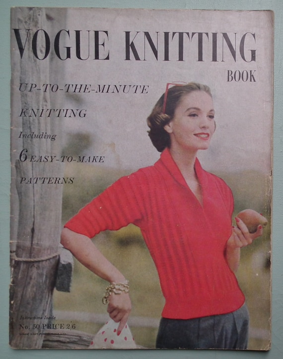 Vogue Knitting Book 1957 No. 50 Vintage by sewmuchfrippery