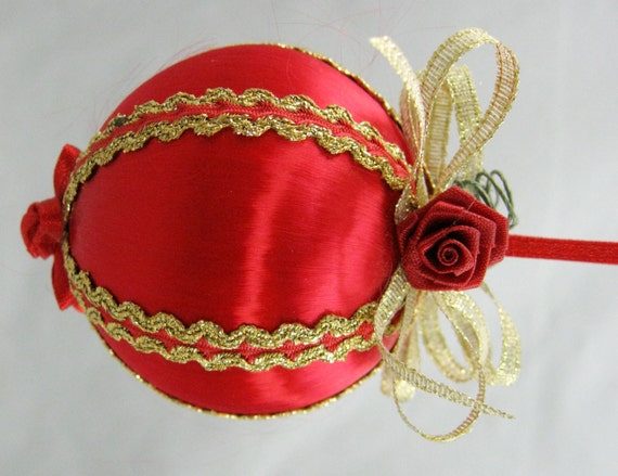 red satin ball christmas ornament 205 by noelbelles on etsy red satin ball christmas ornament 205 by noelbelles on etsy