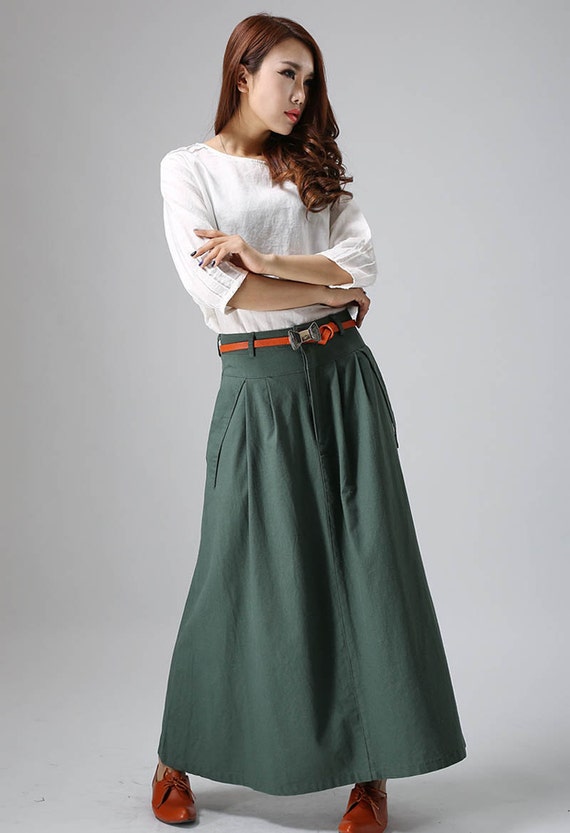 Womens Linen Skirt 88