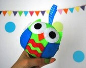 Felt Owl, Handmade Children Decor, Handstitched, Handmade Toy A887 Il_170x135