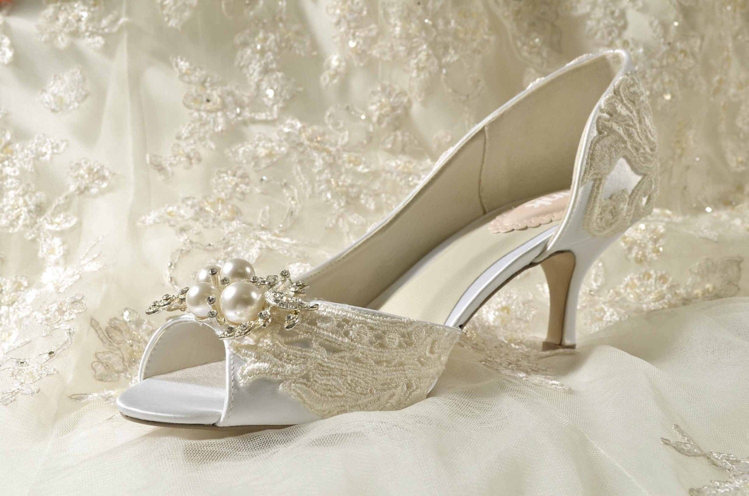 Wedding Shoes Vintage Lace 5