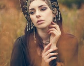 Goth Couture 'Golden Night' Kokoshnik Headdress