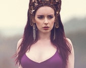 Couture Fashion 'Golden Forest' Kokoshnik Headdress