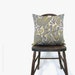 50% Off SALE | 18x18 Decorative Throw Pillow Cover | Colorful Accent Cushion, case | Paisley Pattern in Citrine, Cream, Blue and Gray
