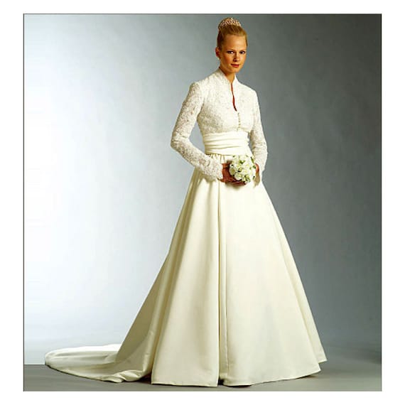 grace dress kelly patterns wedding vogue Dress Vogue Pattern Kelly Wedding Formal UNCUT V2979 Evening Grace