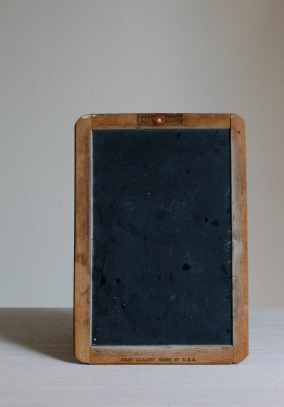 Antique Slate Schoolhouse Chalkboard