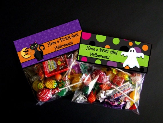 INSTANT DOWNLOAD - Printable Halloween Treat Bag Toppers Il_570xn