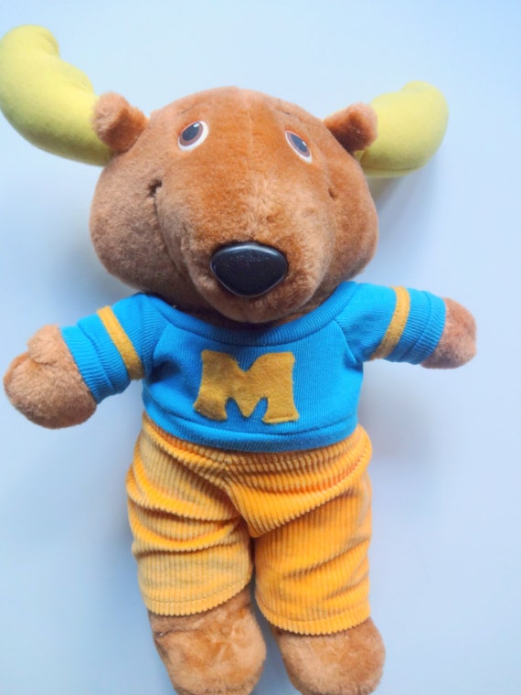 blue moose stuffed animal