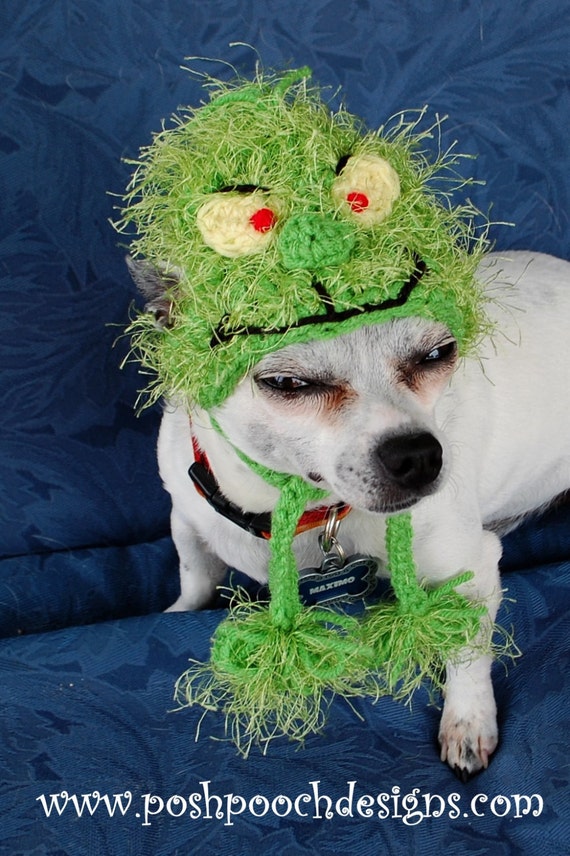 Christmas Grinch Dog Hat Grinch Dog Beanie For Small Dogs