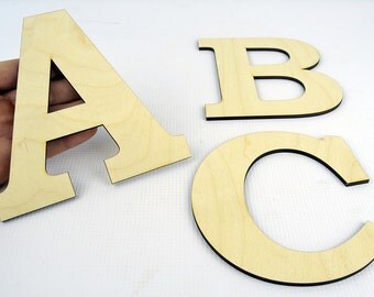 XXL Wooden Letters / Wall Hanging / Nursery Decor / Alphabet Wall