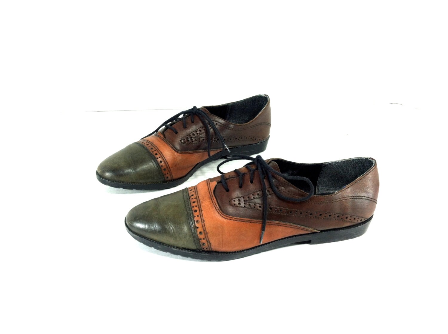 Womens Leather Oxfords 8 Lace Up Oxfords 8 by MelissaJoyVintage