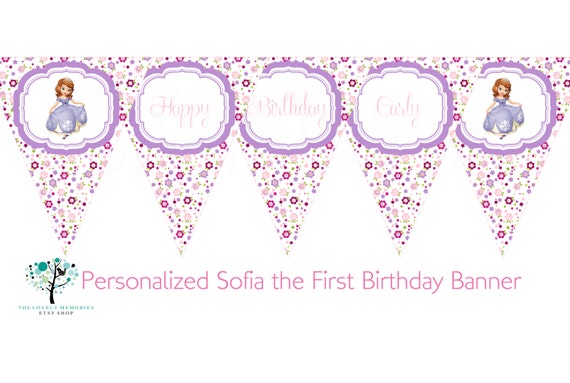 Sofia The First Printable Birthday Banner | sofia the first princess birthday tea party by Sofia The First Printable Birthday Banner | sofia the first princess birthday tea party by