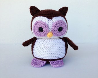 stuffed purple owl