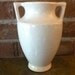 Vintage Art Pottery - White Pottery Vase Zanesville "Bristol White" Two-Arm Vase / Shape 792 / Superb Quality Jazz Age American Art Pottery