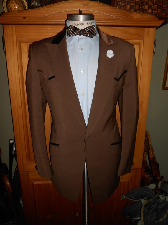 LORD WEST 42L vintage men's western style tuxedo jacket