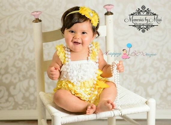 yellow Chevron Petti Dress, ruffle dress, baby dress, girls dress ...