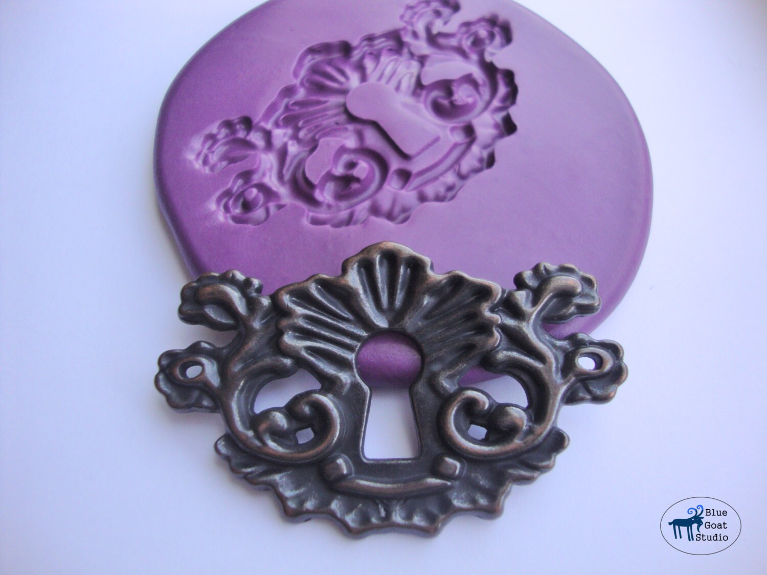 Key Hole Mold 3 Antique Skeleton Key Lock Plate Mold