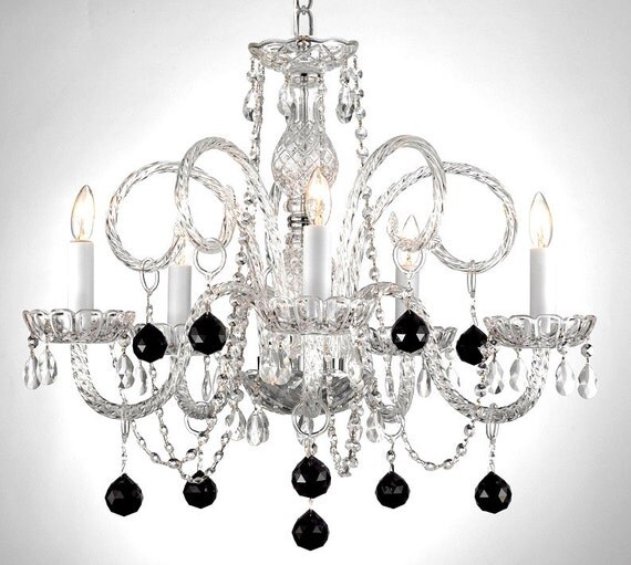 Items similar to Customized Crystal Chandelier You Choose Color of
