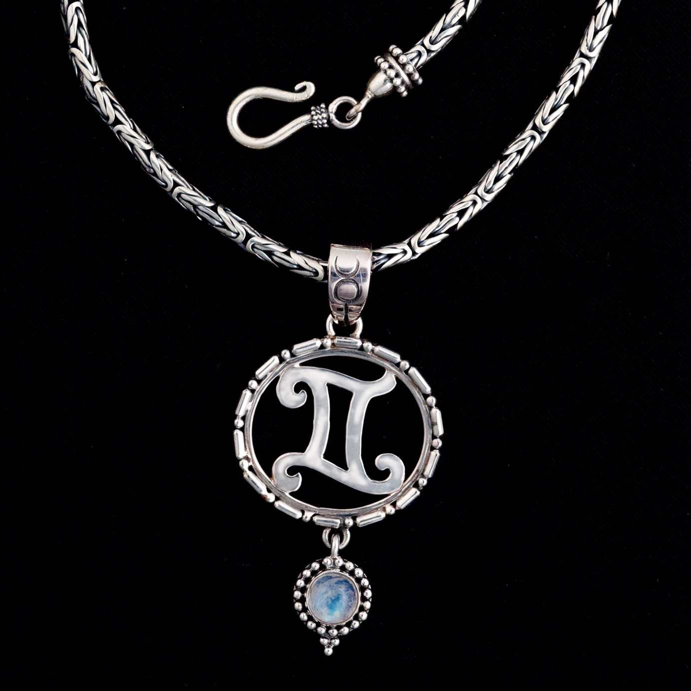 terling ilver astrology necklace