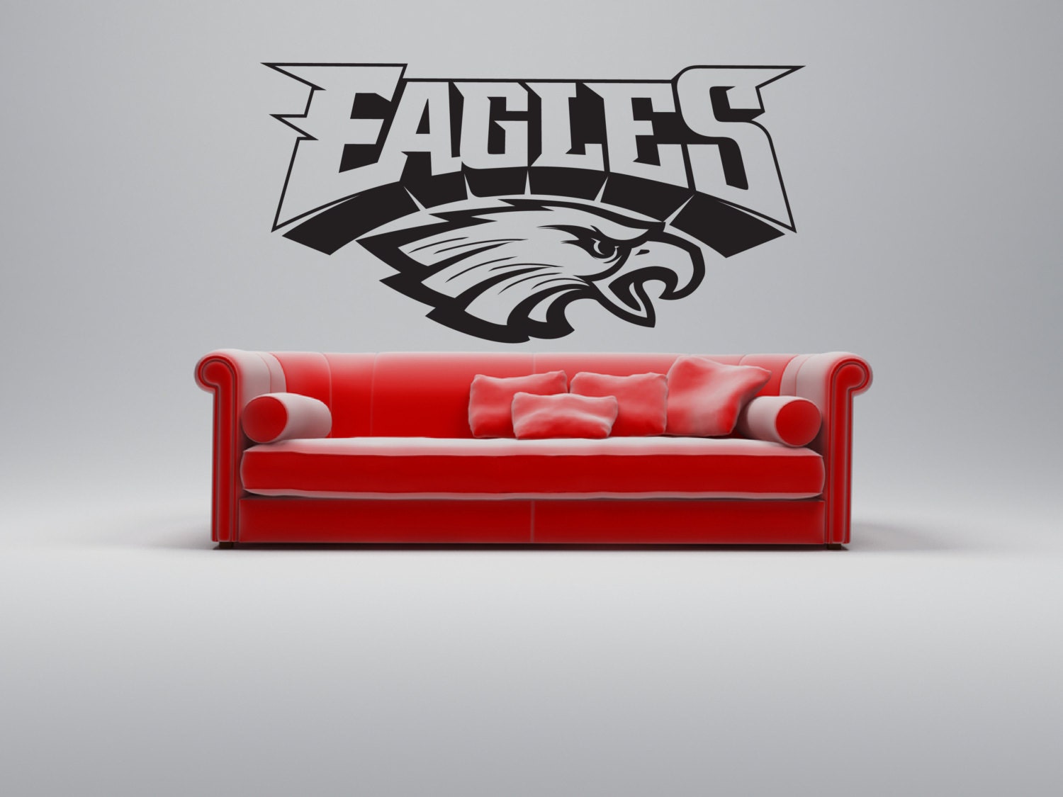 Philadelphia Eagles Removable Wall Decor Decal Vinyl by Signs4Half