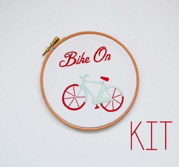 Embroidery Kit Bike On
