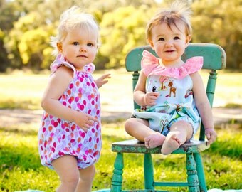 PATTERN Seaside Playsuit/Romper/Sunsuit - PDF Sewing Pattern - Instant Download - Tadah Patterns
