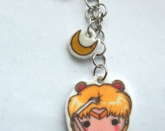 sailor moon plush keychain