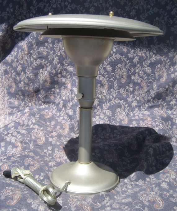 Sale 1940's desk lamp Vintage flying saucer lamp