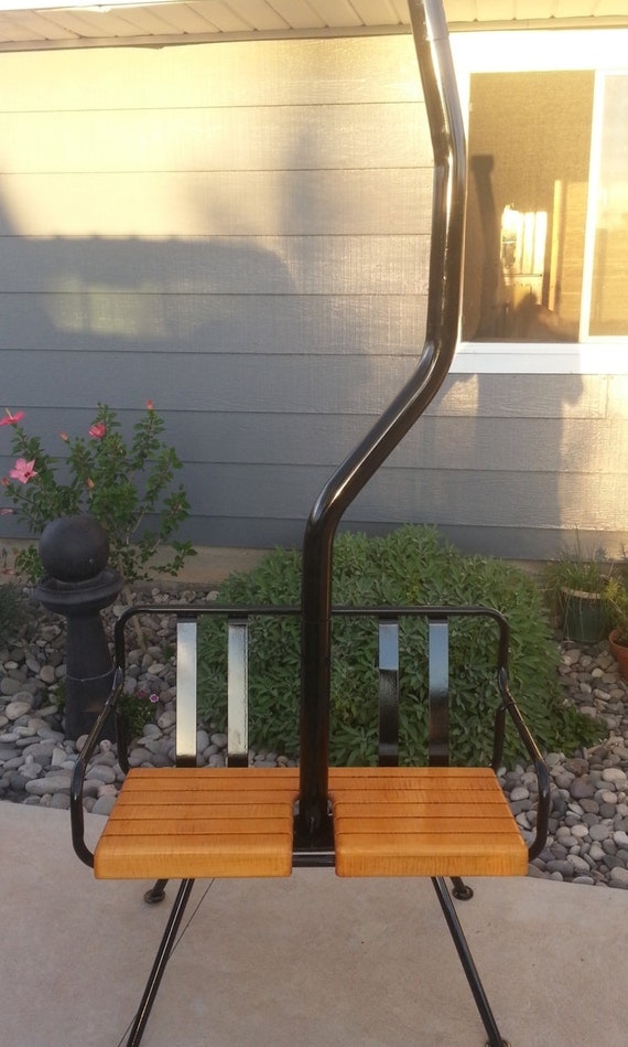 Vintage 60's ski lift chair with legs from Crested Butte