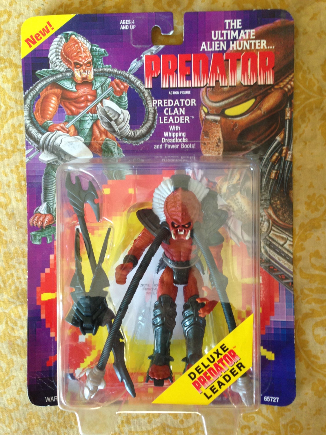 Predator Clan Leader VTG Action Figure Vintage Kenner Alien