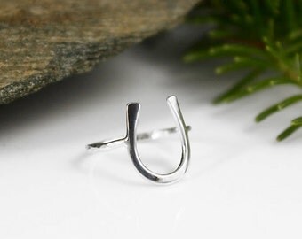 Horseshoe Ring Horse Jewelry Silver Ring Sterling Silver