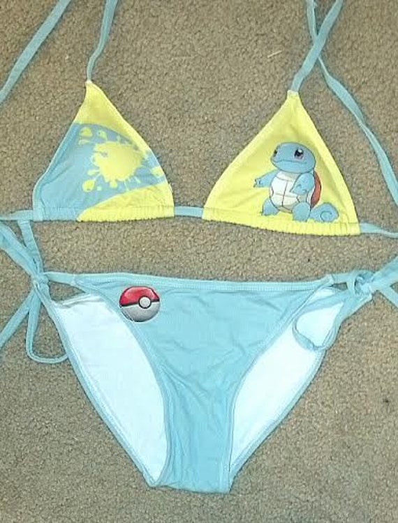 Hey I Found This Really Awesome Etsy Listing At Https Www Etsy Com Listing 176338256 Squirtle Pokemon Bikini Carapuce Pikachu Pokemon