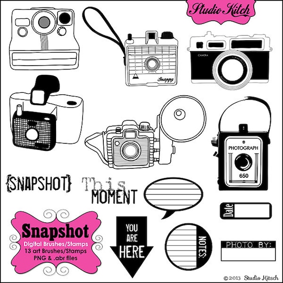 camera clip art brushes photoshop - photo #4