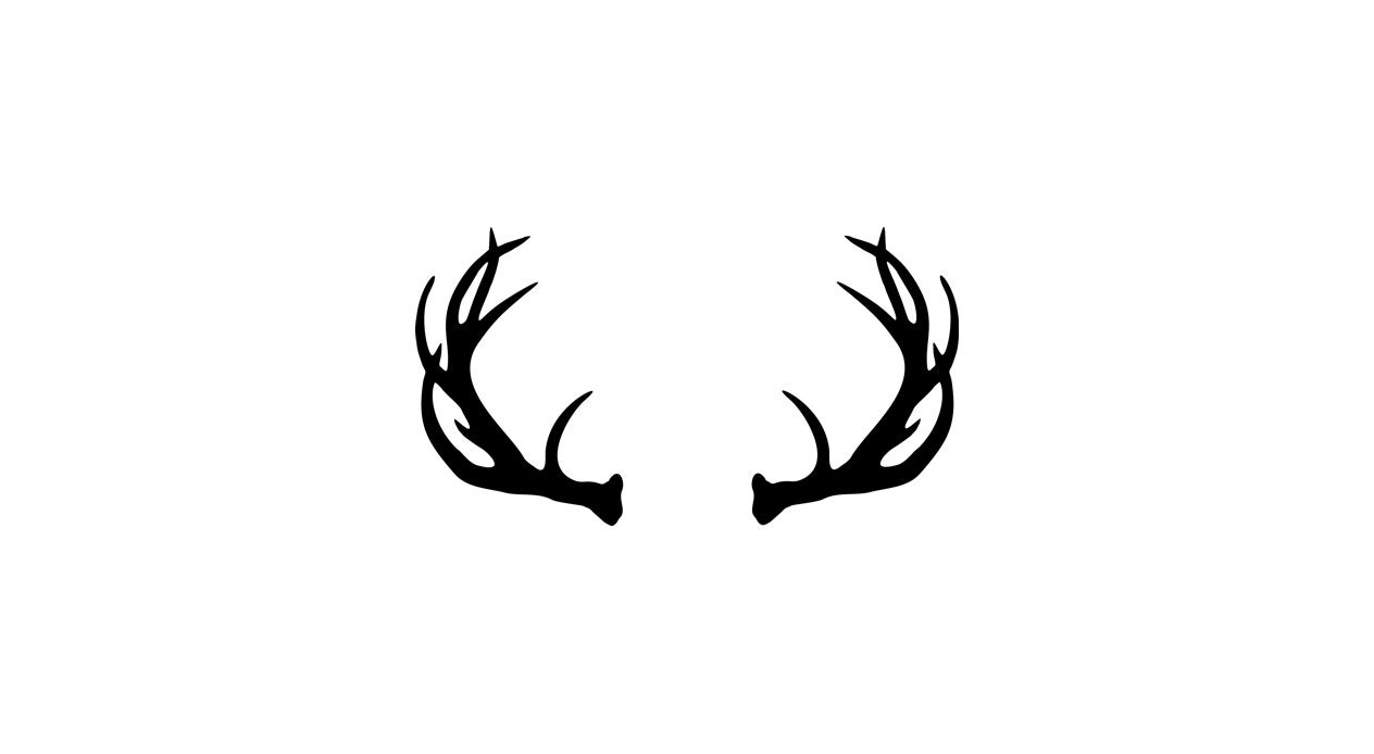 free deer antler silhouette clip art - photo #16