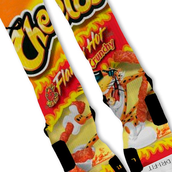 Hot Cheetos Fast Shipping!! Nike Elite Socks Customized CHEETOS
