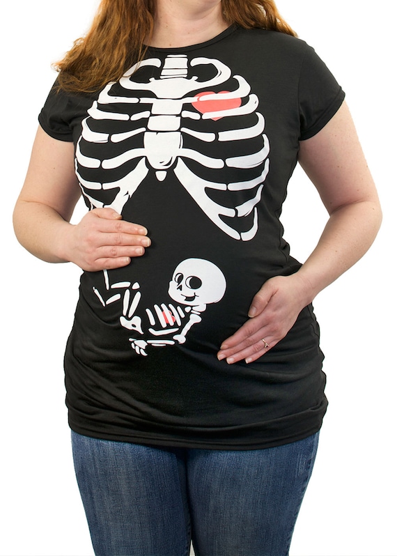 X-ray Rib Cage Baby Boy funny Maternity T-Shirt Clothes Top