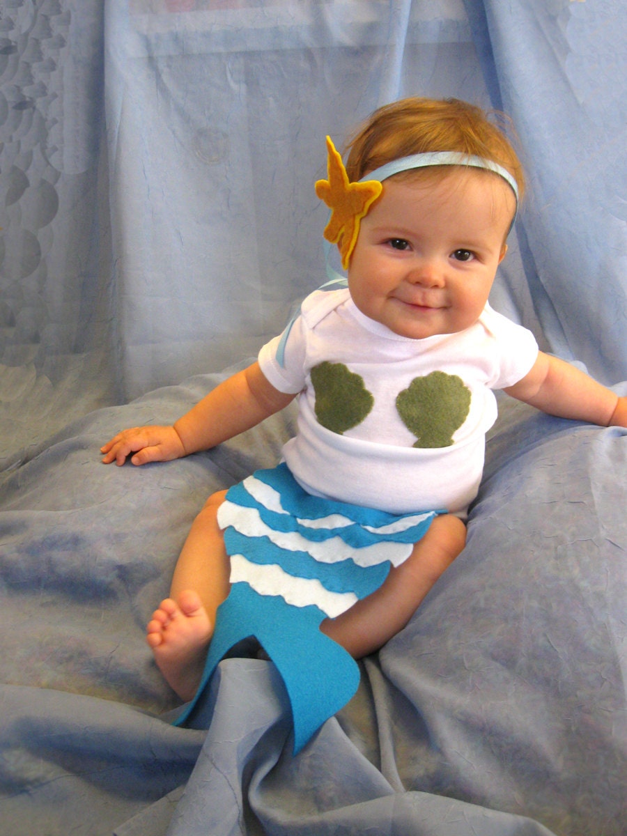 baby mermaid costume plan ahead for halloween turquoise