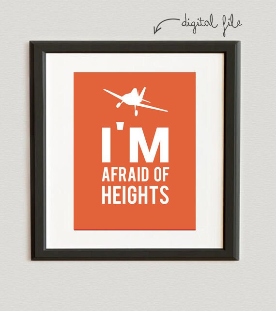 Items similar to DIGITAL FILE // I'm Afraid of Heights- Dusty ...