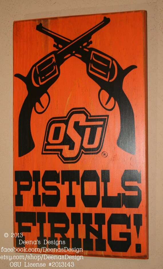 Oklahoma State University Wall Art OSU Cowboys by DeenasDesign