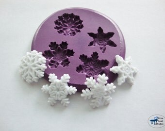 Snowflake Mold - Winter Snowflakes - Silicone Molds