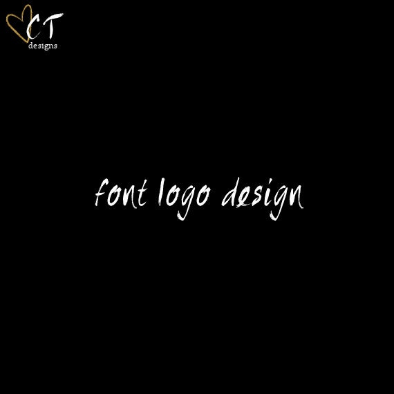 Custom Font Logo Desgin Il_570xn