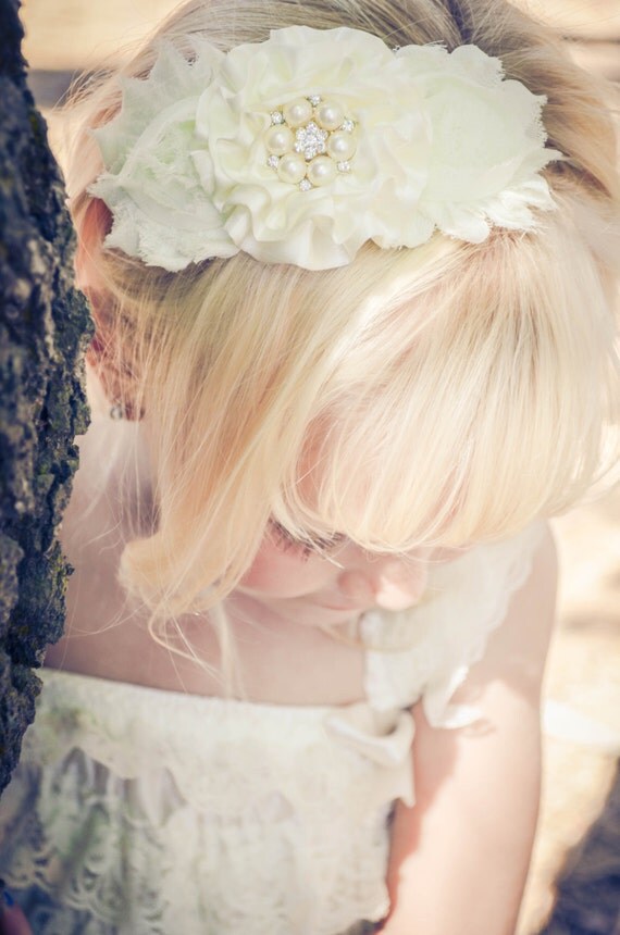 items similar to ivory flower headband baby items similar to ivory headband baby headband items similar to ivory flower headband baby items similar to ivory headband baby headband