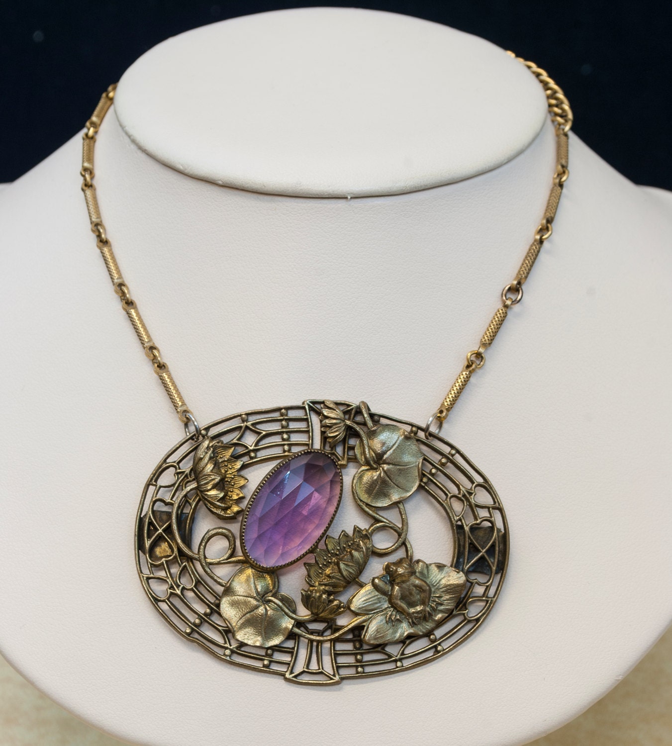 antique art nouveau necklace