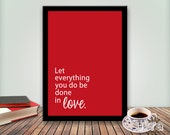 Bible Verse Wall Art,Printable Scripture,Quote art Print,Love Printable,Valentines Day,Instant Download,Be done in love,Printable Love quote Il_170x135