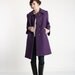 RESERVED Purple Wool Coat . 1960s Winter Wear