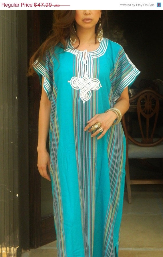 Bridesmaids Caftan Kaftan TurquoisePerfect for by MaisonMarrakech